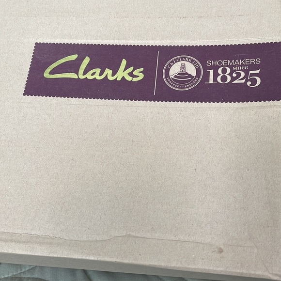 Women’s Size 10 Clark’s Turquoise Blue Cork Wedge Sandal NWOT - Picture 3 of 10